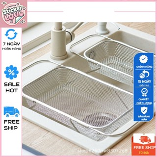  Rổ Rửa Rau Củ Quả Bằng Thép Không Gỉ Có Thể Thu Gọn Giá Úp Chén Đĩa Ráo Nước Tiện Dụng Cho Bồn Rửa 