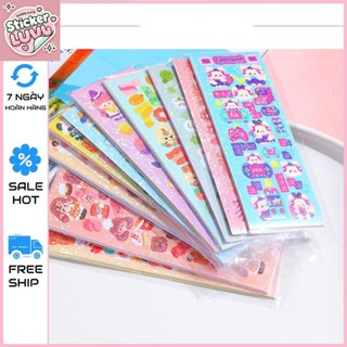 [Tặng Nhíp] 100/200/300 Miếng Hoạt Hình Dán Dễ Thương Sáng Bóng Dán DIY Trang Trí Văn Phòng Phẩm