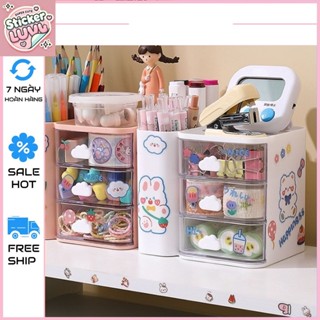  Kệ đựng bút đồ dùng học tập hộp lưu trữ văn phòng phẩm để bàn học sinh dễ thương A2 