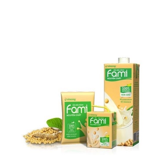 Sữa đậu nành Fami nguyên chất Vinasoy 200ml