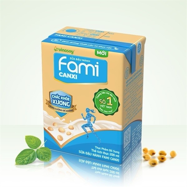 Sữa đậu nành Fami canxi 200ml