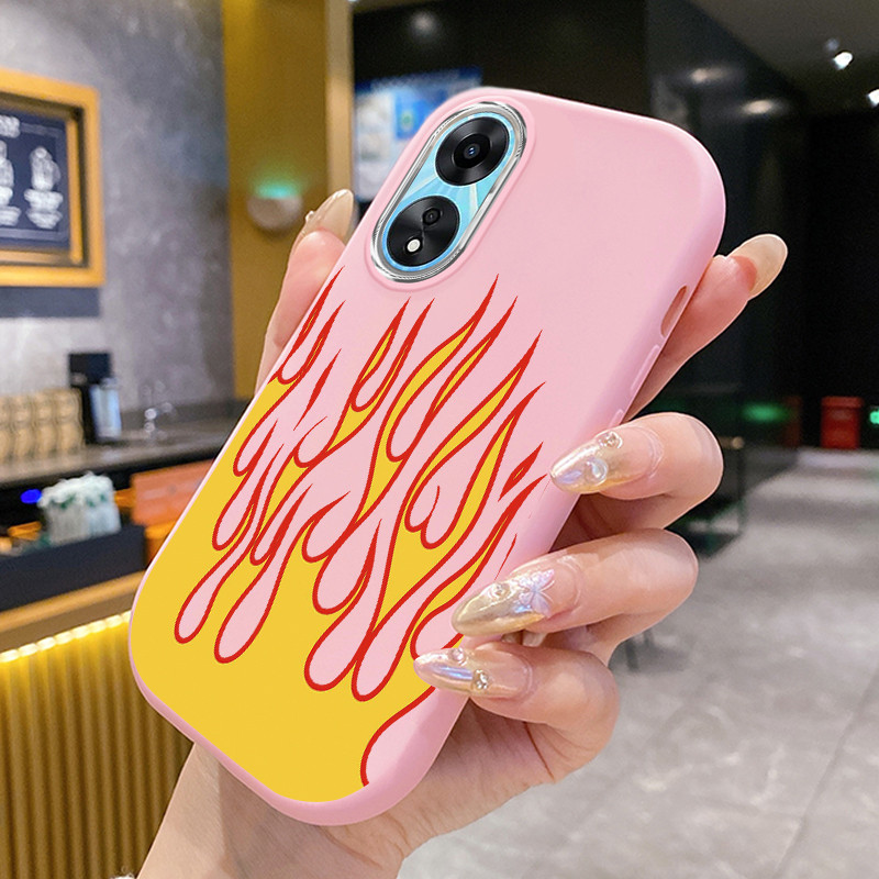Ốp Lưng OPPO A58 5G A78 5G A58X 5G A1X A2X 5G A78 A79 5G A2 5G Case Hoạt hình Ngọn lửa