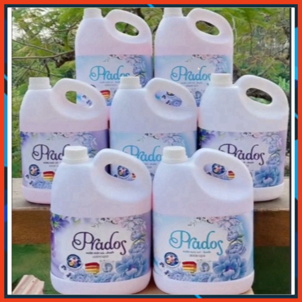 THÙNG 7 CAN Nước giặt xả Prados 1700ml hương hoa dịu nhẹ,lưu hương dài lâu, an toàn da nhạy cảm