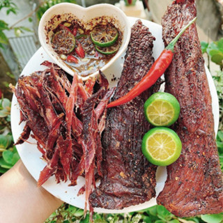 Thịt Trâu Gác Bếp (Loại Đặc Biệt) Khô Thịt Trâu Sấy Chuẩn Vị Tây Bắc Kèm Sốt Chẩm Chéo