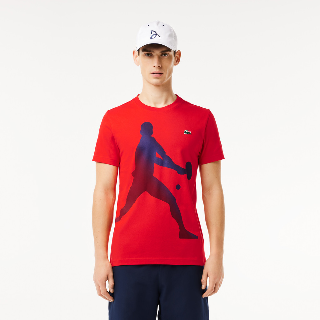 Set Áo Thun Và Mũ Tennis Lacoste Nam x Novak Djokovic