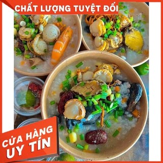 ( Hoả Tốc SG)- CHÁO GÀ ÁC HẢI SẢN BÀO NGƯ HẠT SEN