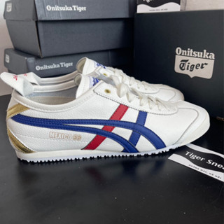 Giày Onitsuka Tiger MEXICO 66 BIRCH/PEACOAT Đế Gai, Giày Sneakers Nam Nữ Full Box