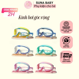 (Loại 1) Kính Bơi Gọng Lớn Chống Sương Mù Không Thấm Nước Độ Nét Cao Cho Trẻ Em