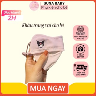 Khẩu Trang Chống Nắng, Chống Tia UV, UPF50+ Chất Vải Lụa Lạnh dành cho bé và cho mẹ của Suna baby