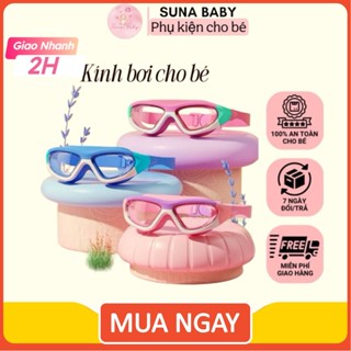 Kính Bơi Gọng Lớn Chống Sương Mù Không Thấm Nước Độ Nét Cao Cho Trẻ Em