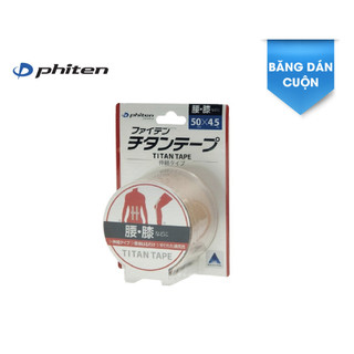 Băng Dán Cơ Phiten Titan Tape Roll Strech Type 5.0cm x 4.5m hỗ trợ cơ bắp trong quá trình vận động