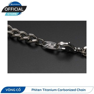 Vòng Cổ Phiten Carbonized Titanium Chain Necklace Hỗ Trợ Cân Bằng Cơ Thể Chăm Sóc Sức Khỏe Phong Cách Thời Trang