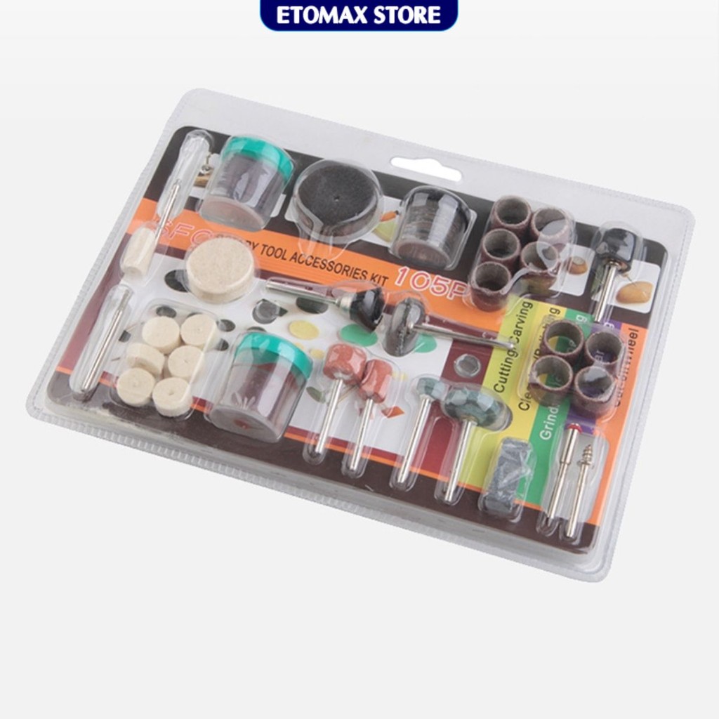 Bộ phụ kiện máy khoan mài đa năng 105PCS