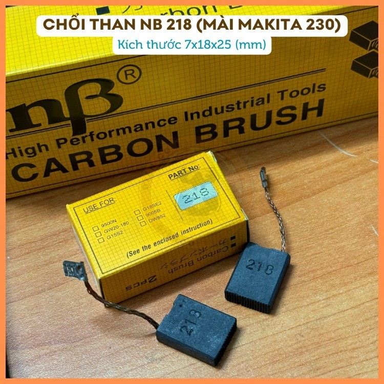 Chổi than NB 218 kích thước 7x18x25
