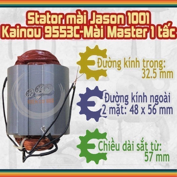 Stator mài KENYO 9553C, TPC 9533C, TOTAL TG1071006, TG1071008 220V
