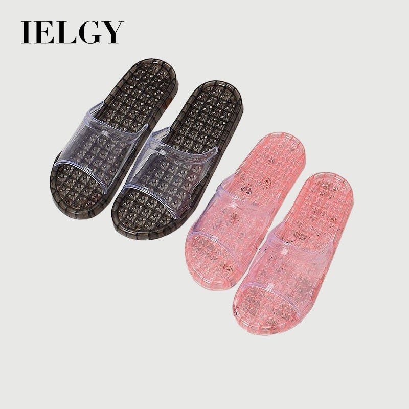 IELGY Phòng Tắm Tắm Cutout Rò Rỉ Massage Dép Nữ Mùa Hè Chống Trơn Trượt Ký Túc Xá Sinh Viên