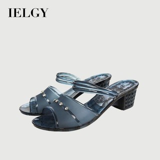IELGY Xăng đan Thạch Thời Trang Nữ Mùa Hè Khối Gót Đi Biển Thường Ngày Nâng Cao