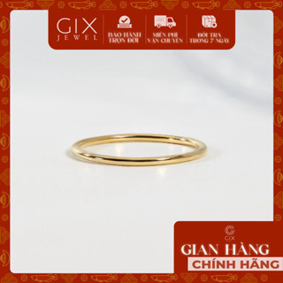  Nhẫn bạc nữ trơn đơn giản minimalist Gix Jewel N57 