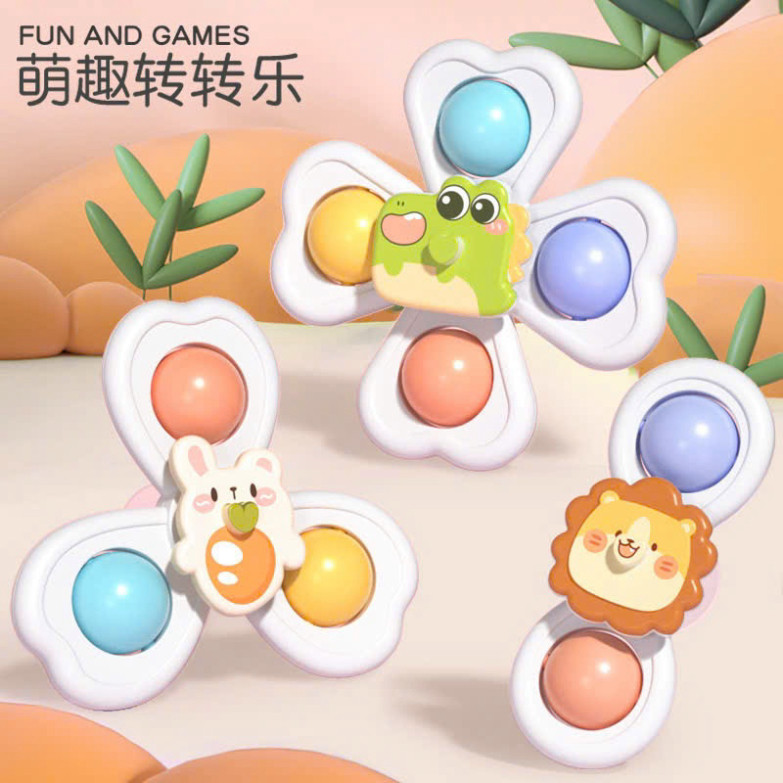 ( Set 3 con quay ) Đồ chơi con quay spinner vui nhộn cho bé, Con Quay Spinner  Dính Tường Dễ Thương 