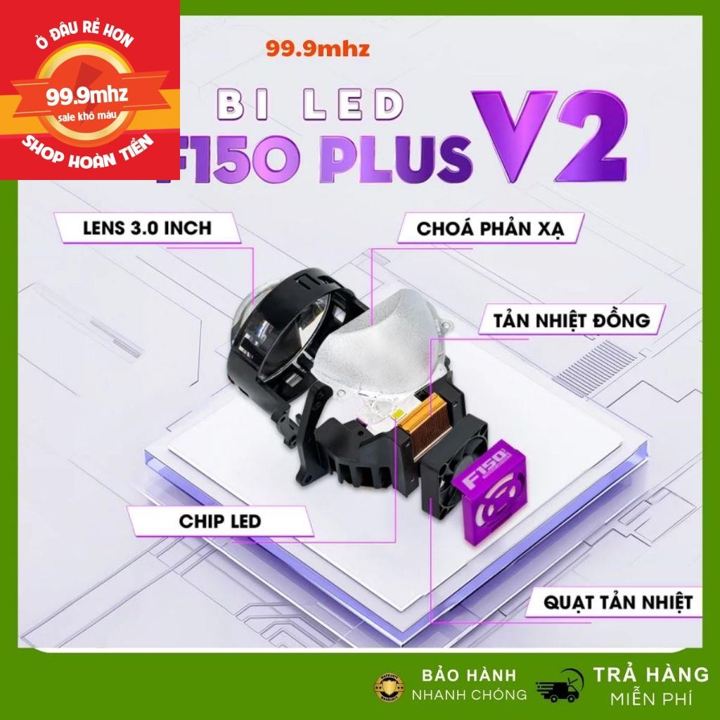 Bi LED Titan Moto F150 Plus | Đèn Pha LED Tản Nhiệt Kép, Ánh Sáng 5500K Cao Cấp