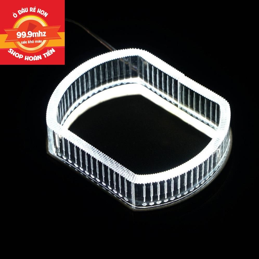 Vòng Thiên Thần 3D Hình Ô Van Gắn Đèn Bi Cầu F150 S700 Pro Vuông Khắc Hoạt Tiết Trang Trí Cho Xe Máy