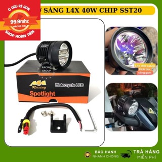 Đèn Led Trợ Sáng Xe Máy L4X (40W) Loại 1 Chip SST20 Gắn Chân Kính – Siêu Sáng, Bền Bỉ, Chống Nước