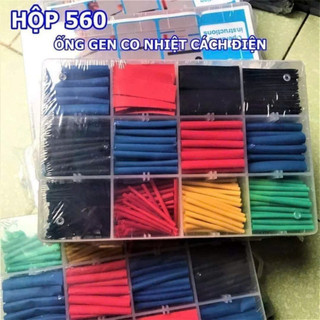  Ống Co Nhiệt hộp 560 pcs Ống Gen Co Nhiệt Cắt Sẵn Để Bọc Dây Điện   ms 027  