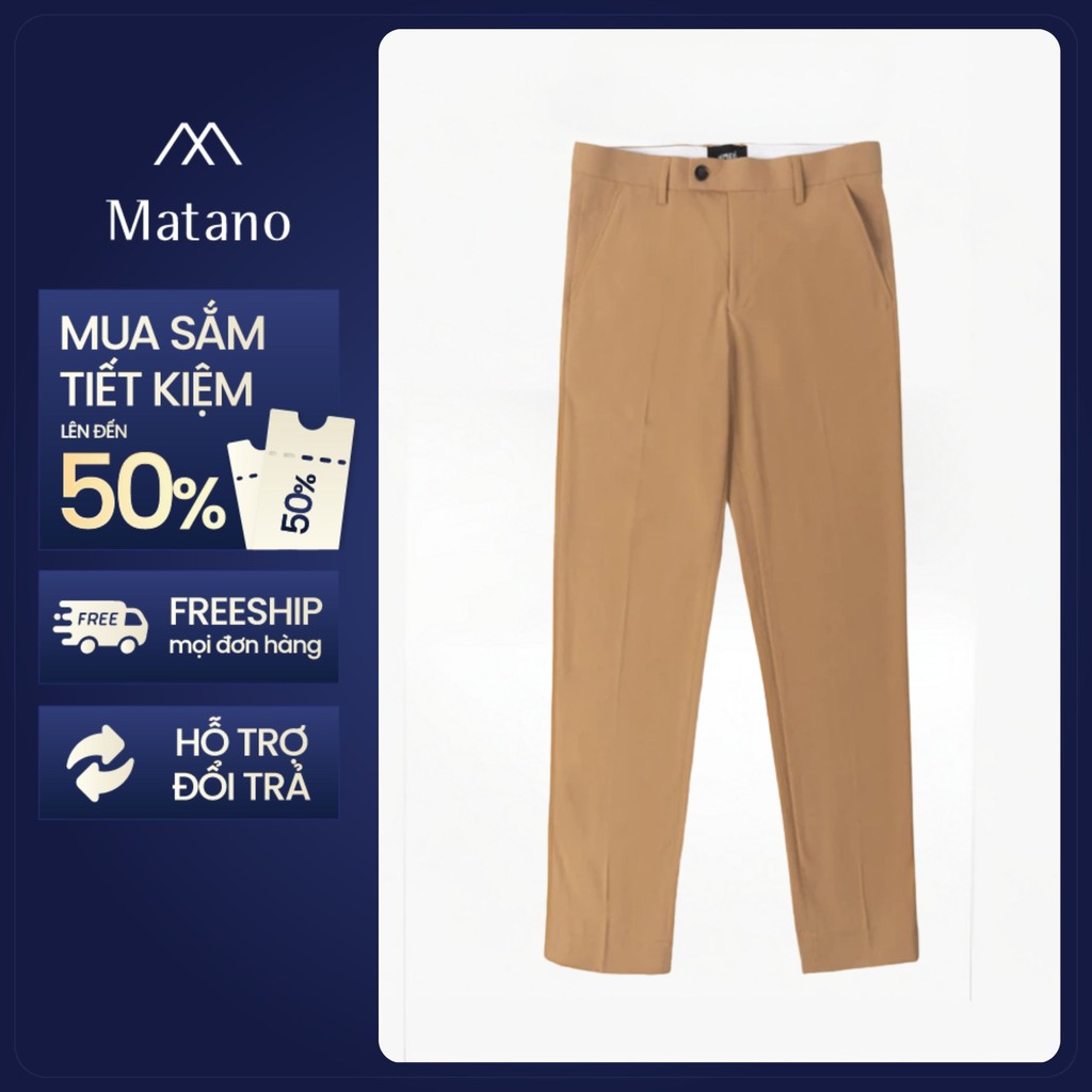 Quần Tây Slimfit Pocket Mini MATANO QT044 trơn màu basic dễ mix đồ, form đứng tôn dáng, vải sợi tổng
