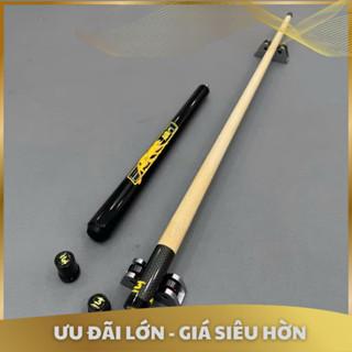 Gậy nhảy AIR ngọn mộc, gỗ già kèm bịt bảo vệ ren - Gậy nhảy bida - Phụ kiện bida giá gốc