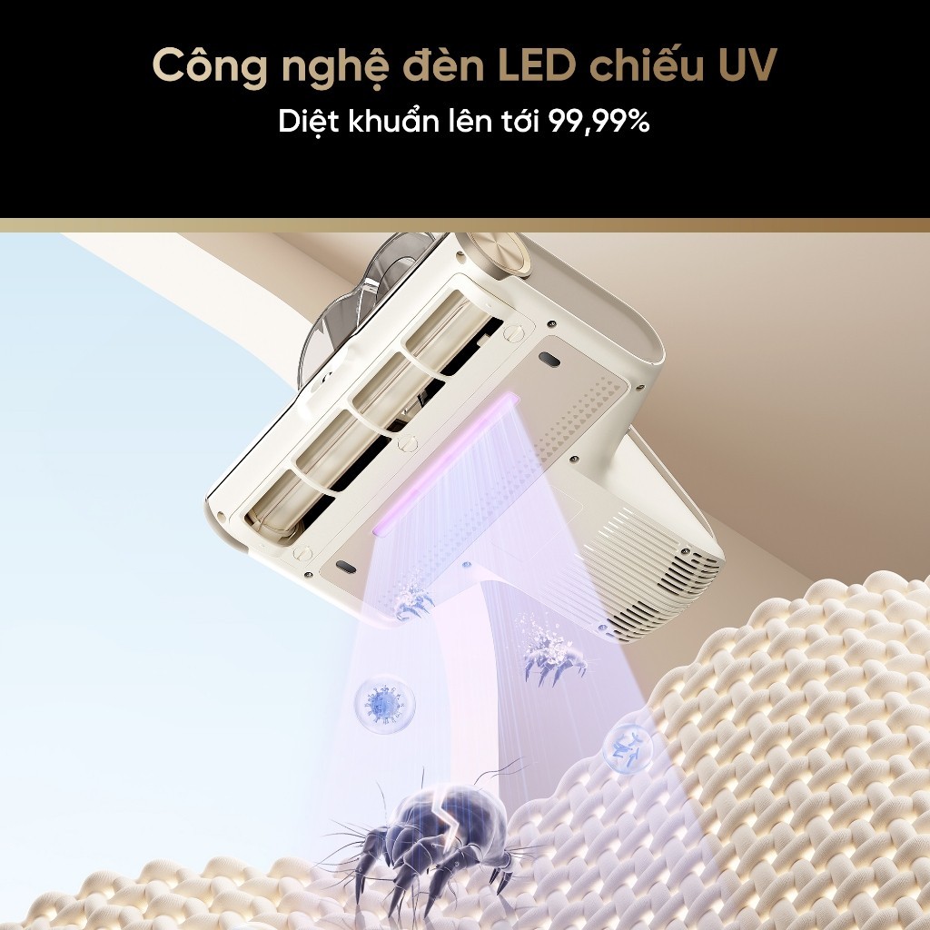 Dreame D20 Pro/ D20 Aura Máy hút bụi giường nệm | công suất định mức 520W | Diệt khuẩn LED UV đến 99,99% | BH 24 tháng | BigBuy360 - bigbuy360.vn