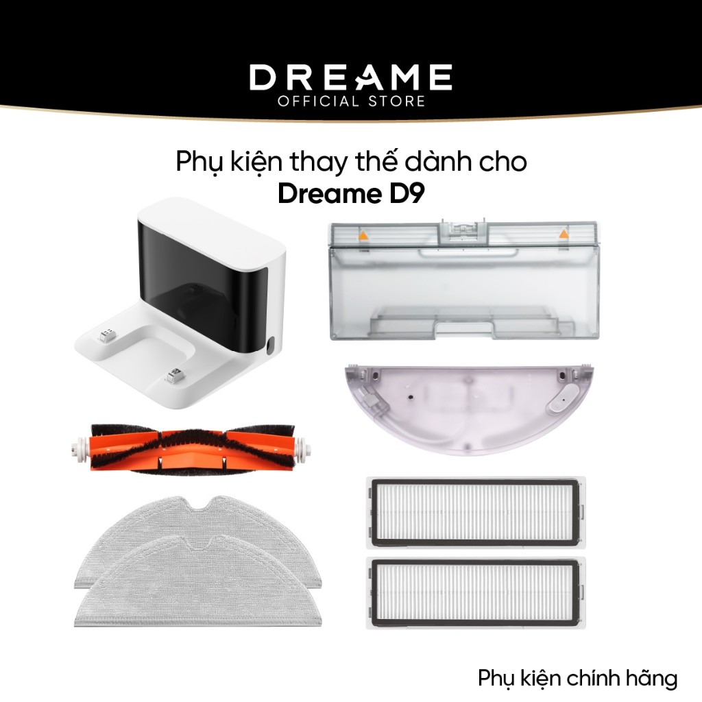 Phụ kiện thay thế dành cho Dreame D9 bản quốc tế  - Phụ kiện chính hãng