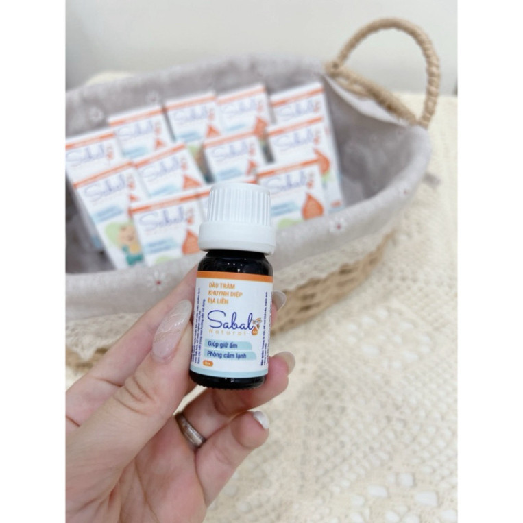 Tinh dầu tràm Sabal Baby Natural giúp giữ ấm phòng cảm lạnh cho bé lọ 10ml (PP CHÍNH HÃNG)
