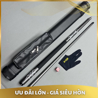 Combo Cơ Phủ Carbon Ruby Xám Lên Tẩy Kính - Cơ Cá Nhân Bida Giá Rẻ  - Phụ kiện bida giá gốc