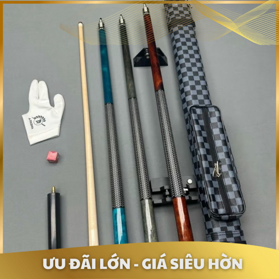 gậy bi a mộc, gậy bi a gỗ, gậy bida cao cấp, cơ bida mộc, cơ bida lỗ TL CUE Mộc  - Phụ kiện bida giá