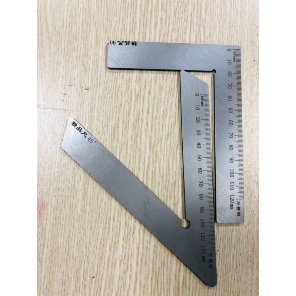 [CHUẨN] Thước ke góc chuẩn nhập khẩu chuẩn 45, 90 độ.- H2O SHOP