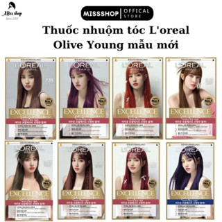 THUỐC NHUỘM TÓC LOREAL OLIVE YOUNG CHÍNH HÃNG NỘI ĐỊA HÀN QUỐC- THUỐC NHUỘM TÓC TẠI NHÀ - Mẫu mới