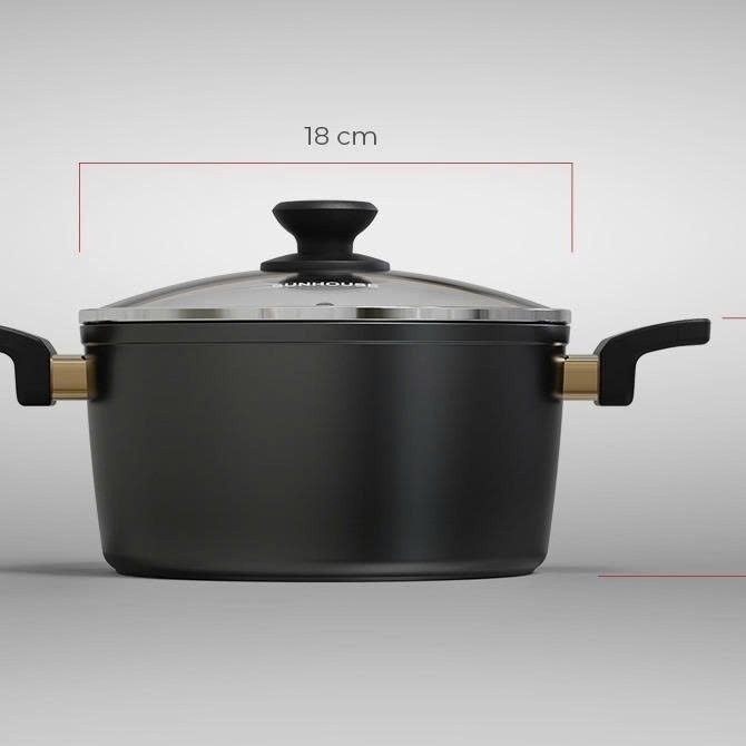 Gift_Nồi chống dính Ultra Titanium Sunhouse ST2210B-18