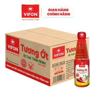 [VOUCHER HOT 10%] Thùng 24 Tương ớt VIFON 500ml/chai