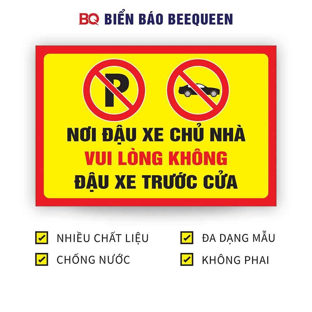 Biển báo NƠI ĐẬU XE CHỦ NHÀ VUI LÒNG KHÔNG ĐẬU XE TRƯỚC CỬA D96
