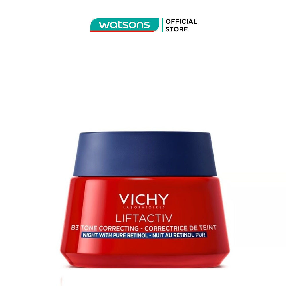 Kem Dưỡng Đêm Vichy Liftactiv B3 Tone Correcting Cream Night With Pure Retinol Giúp Mờ Thâm Nám Sáng