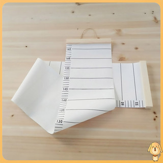 Thước vải canvas treo tường đo chiều cao cho bé