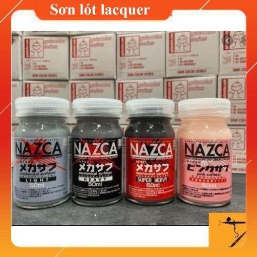 Gaia Nazca Mechanical Surfacer - Sơn Lót Surfacer 50ml Cho Gunpla Gundam Airbrush Mô Hình