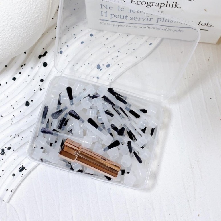 Bộ chổi thay chai sơn, chổi thay chai sơn kèm cán, chôi sơn nail,cọ sơn nail