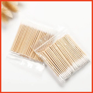 3 GóiTăm Bông Cán Gỗ Chà Tê ,Chà Mực (Túi 100c) - Dcpx Linh Anh