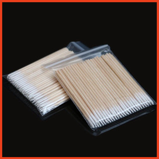 3 GóiTăm Bông Cán Gỗ Chà Tê ,Chà Mực (Túi 100c) - Dcpx Linh Anh