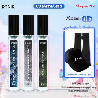 Combo 3 Nước Hoa Nam DYNIK 9ml/chai - Bucolic Retreat, Cocooning Under Snow, Swimming At The Riverside