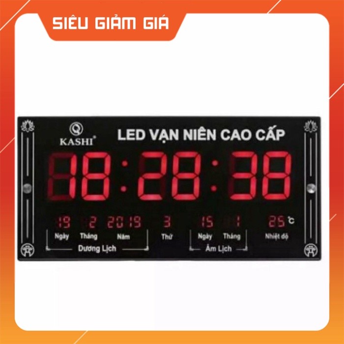 Đồng hồ  led vạn niên kashi hm555, hàng chính hãng cao cấp chuẩn lịch âm