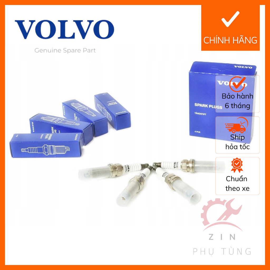 [CHÍNH HÃNG] Bugi bộ 4 cái Volvo XC90 (16-) XC70 (-16) XC60 (18-) XC60 (-17) V90 CC (17-) V90 (17-) 