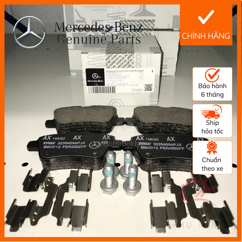 [CHÍNH HÃNG] Bộ má phanh ( bố thắng ) sau Mercedes Benz CLA250 (W117) 2014-2019