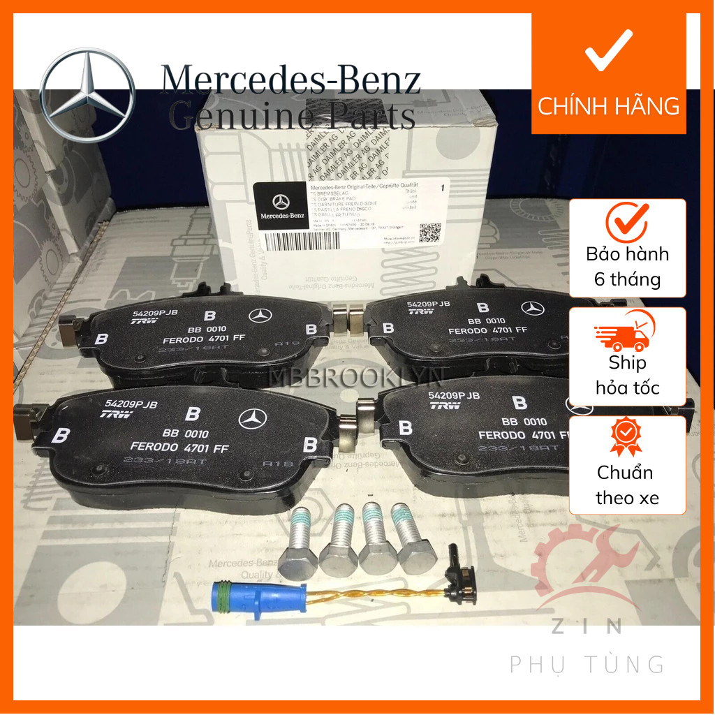 [CHÍNH HÃNG] Bộ má phanh ( bố thắng ) trước Mercedes Benz CLA250 (W117) 2014-2019